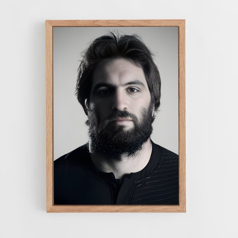 Poster Sam de whitelock – affiche Rugby (vue 4)